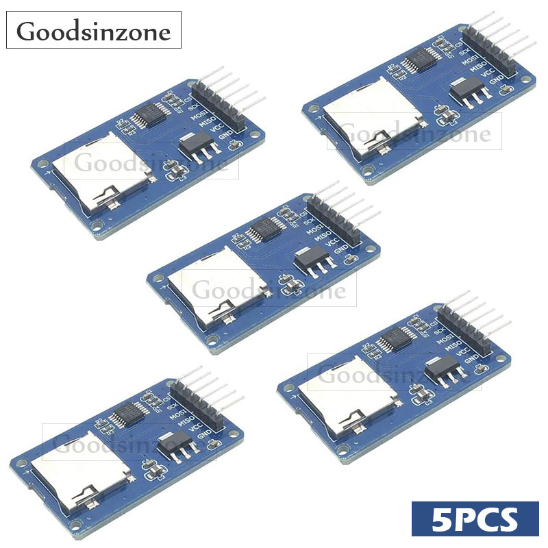 Sd Card Module Spi - 5-Pack Micro SD Card Reader Module