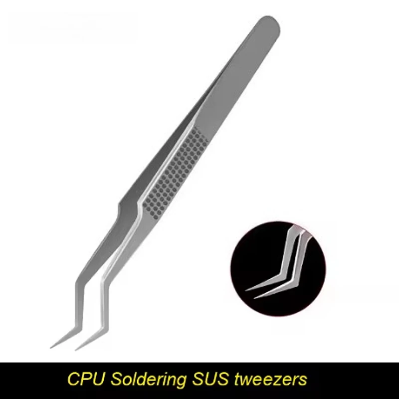 Smd Solder Paste - ST-20 Professional soldering tweezers Stainless steel