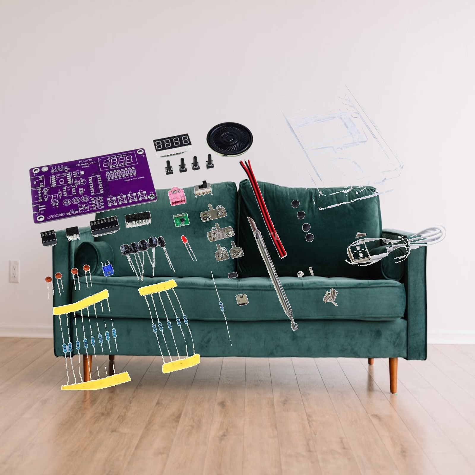 Diy Electronics Projects For Adults - FM Radio Kit Electronic Soldering Hobbyist