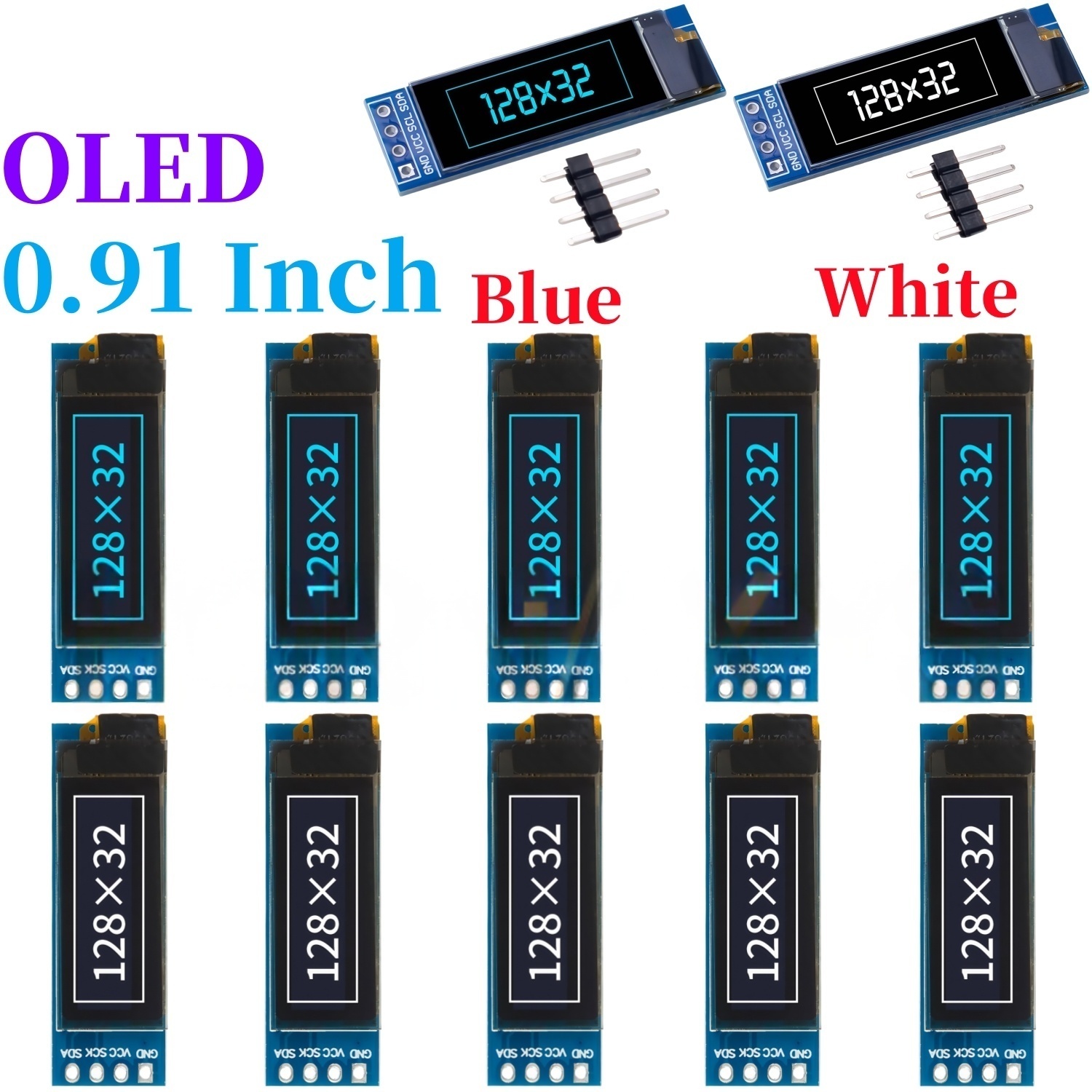 I2C Lcd Display - XZG 1-20PCS 0.91 Inch 128x32 IIC