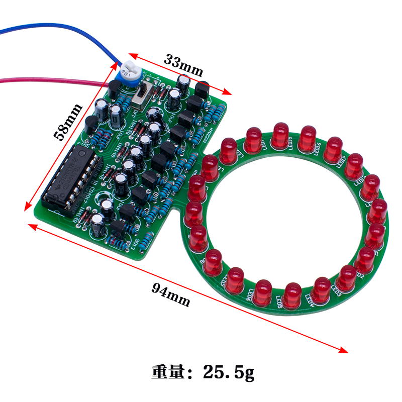 CD4017 Ring Gradient LED Flowi - Diy Electronics Projects For Students ulasan dan harga