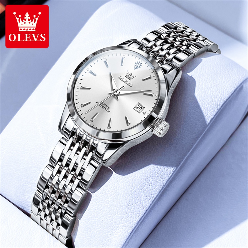 OLEVS 6635 Women's Mechanical  - Push Button Tactile ulasan dan harga