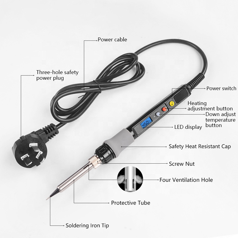 Digital Display Electric Solde - Soldering Iron Kit ulasan dan harga