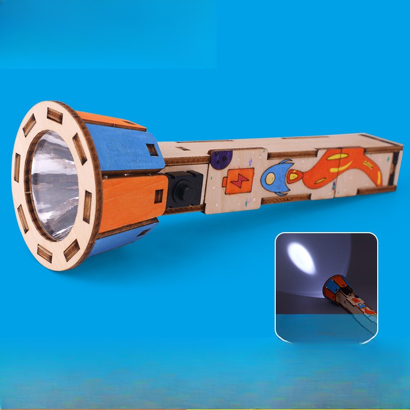 DIY Wooden Flashlight Kit Educ - Diy Electronics Projects For Kids ulasan dan harga