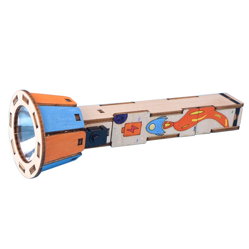 DIY Wooden Flashlight Kit Educ - Diy Electronics Projects For Kids ulasan dan harga