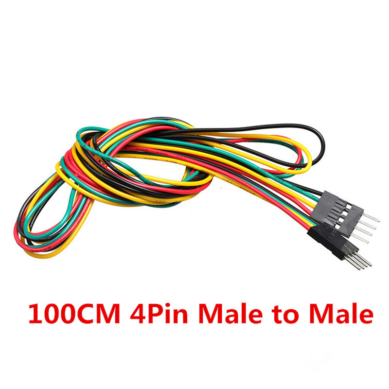10pcs/lot 4pin 100cm M-M / M-F - Diy Electronics Breadboard ulasan dan harga