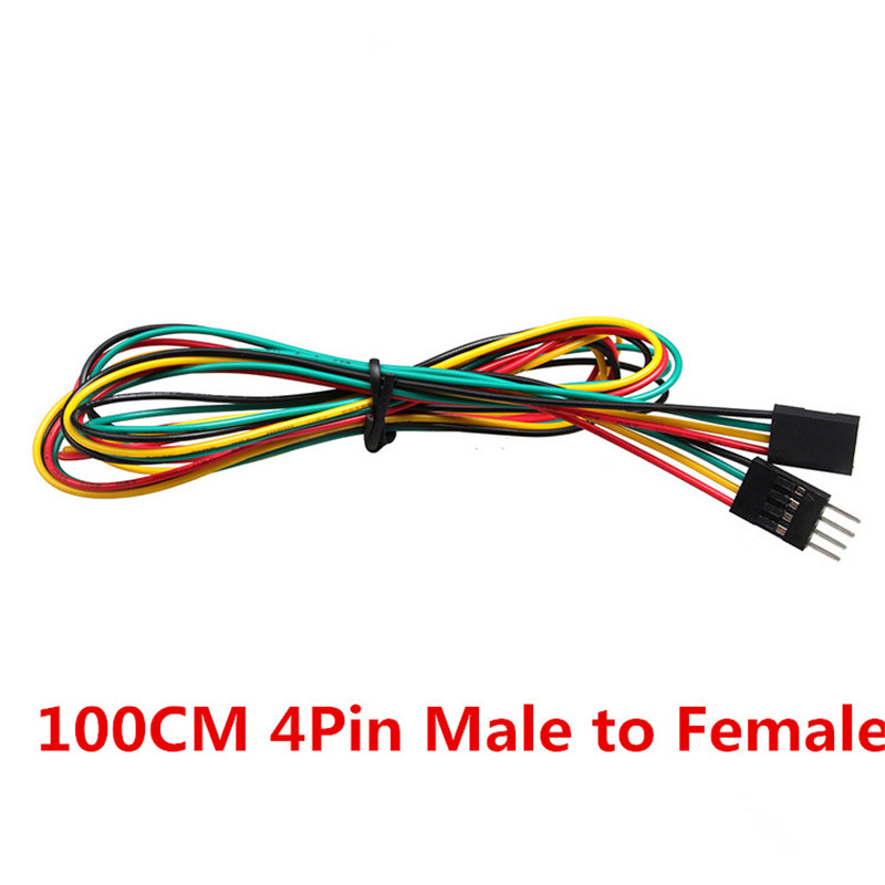 10pcs/lot 4pin 100cm M-M / M-F - Diy Electronics Breadboard ulasan dan harga