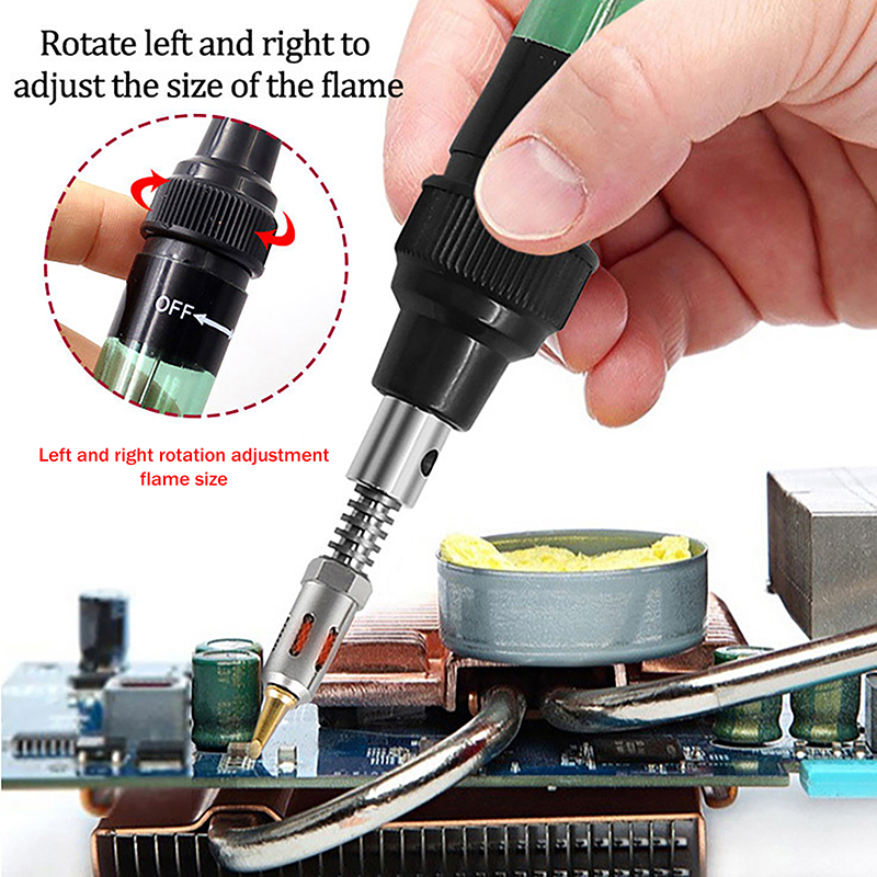 1PC Plastic Metal 1300℃ Butane - Diy Electronics Bench ulasan dan harga