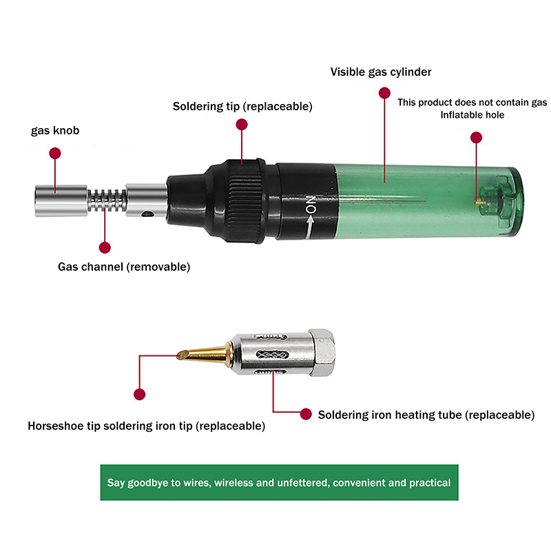 1PC Plastic Metal 1300℃ Butane - Diy Electronics Bench ulasan dan harga