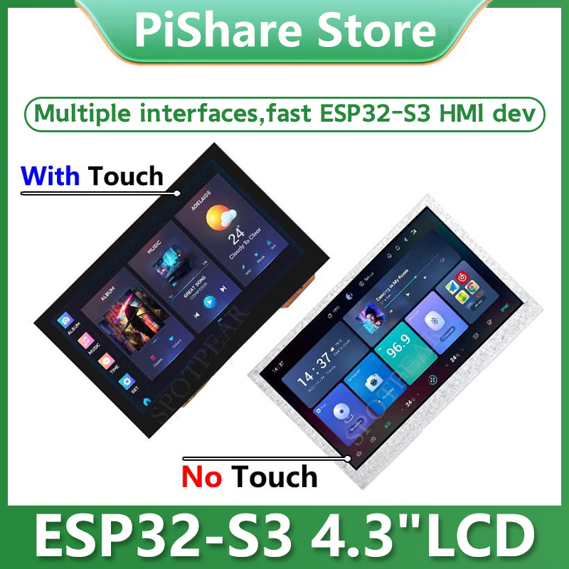 ESP32 S3 4.3inch LCD 800x480 C - I2C Lcd Display ulasan dan harga