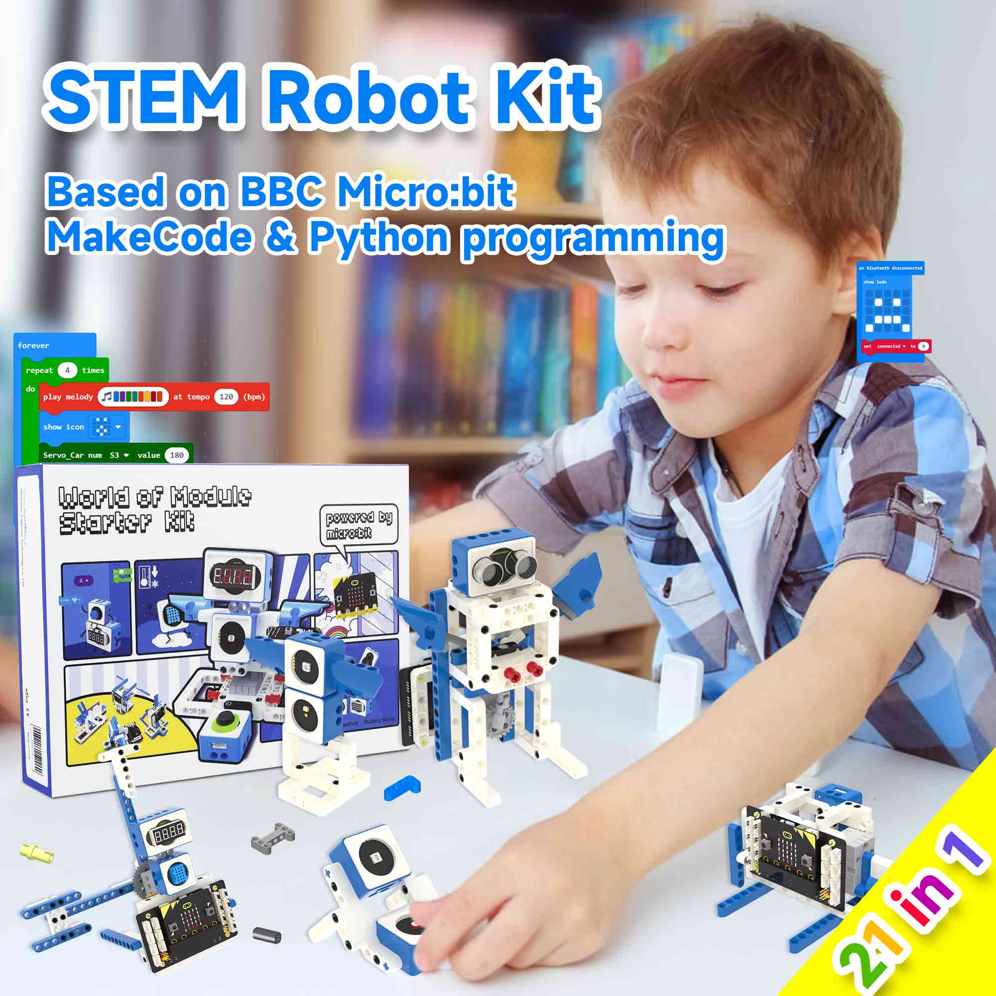 Microbit V2 Smart Robot Car Ki - Diy Electronics Projects For Kids ulasan dan harga
