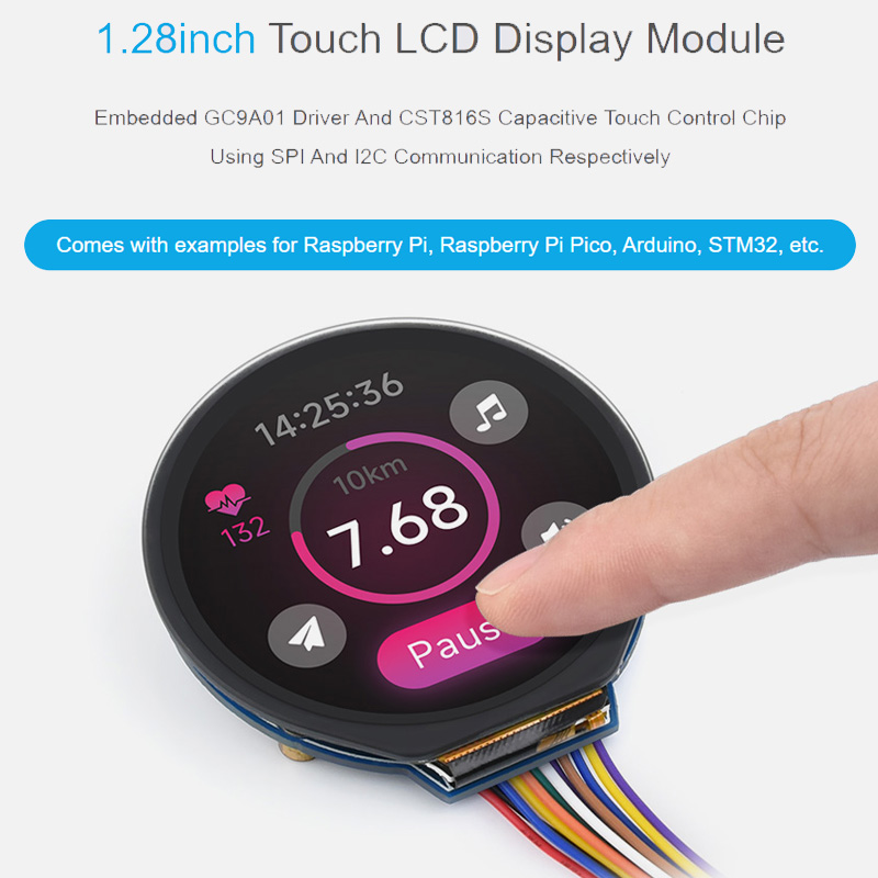 1.28 Inch Touch LCD Display Mo - I2C Lcd Display ulasan dan harga