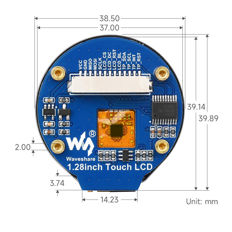 1.28 Inch Touch LCD Display Mo - I2C Lcd Display ulasan dan harga