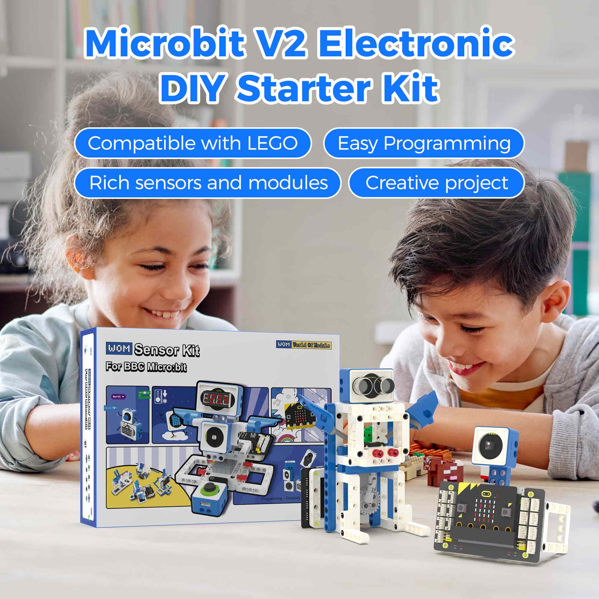 BBC Microbit V2 Smart Robot Ca - Diy Electronics Projects For Kids ulasan dan harga