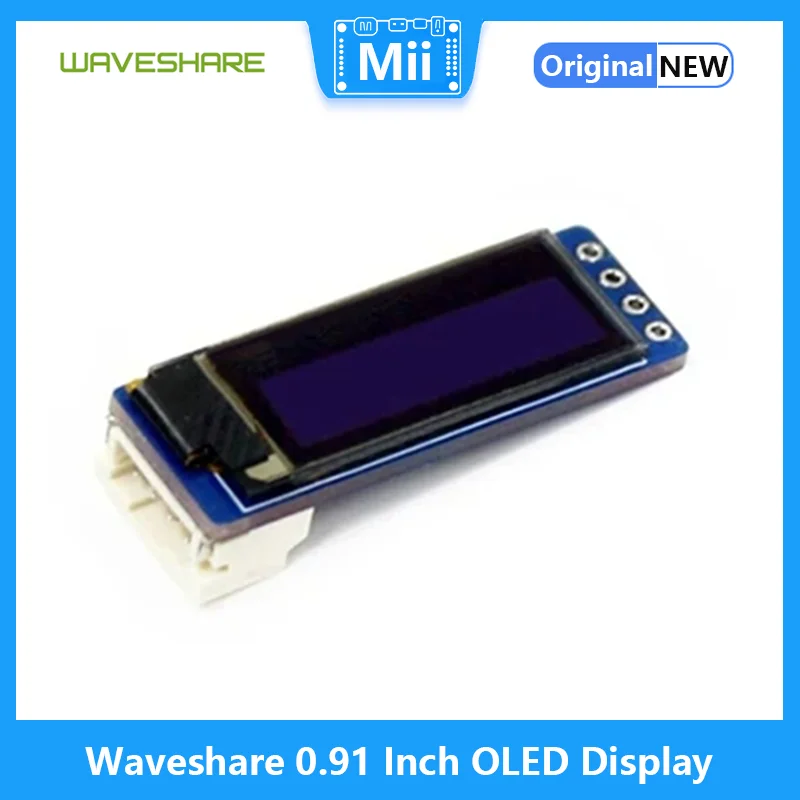 Waveshare 0.91 Inch OLED Displ - I2C Lcd Display ulasan dan harga