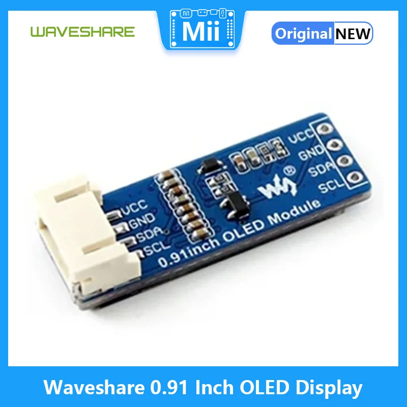 Waveshare 0.91 Inch OLED Displ - I2C Lcd Display ulasan dan harga