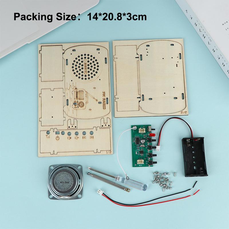 DIY Wooden FM Radio Kit Vintag - Diy Electronics Projects For Kids ulasan dan harga