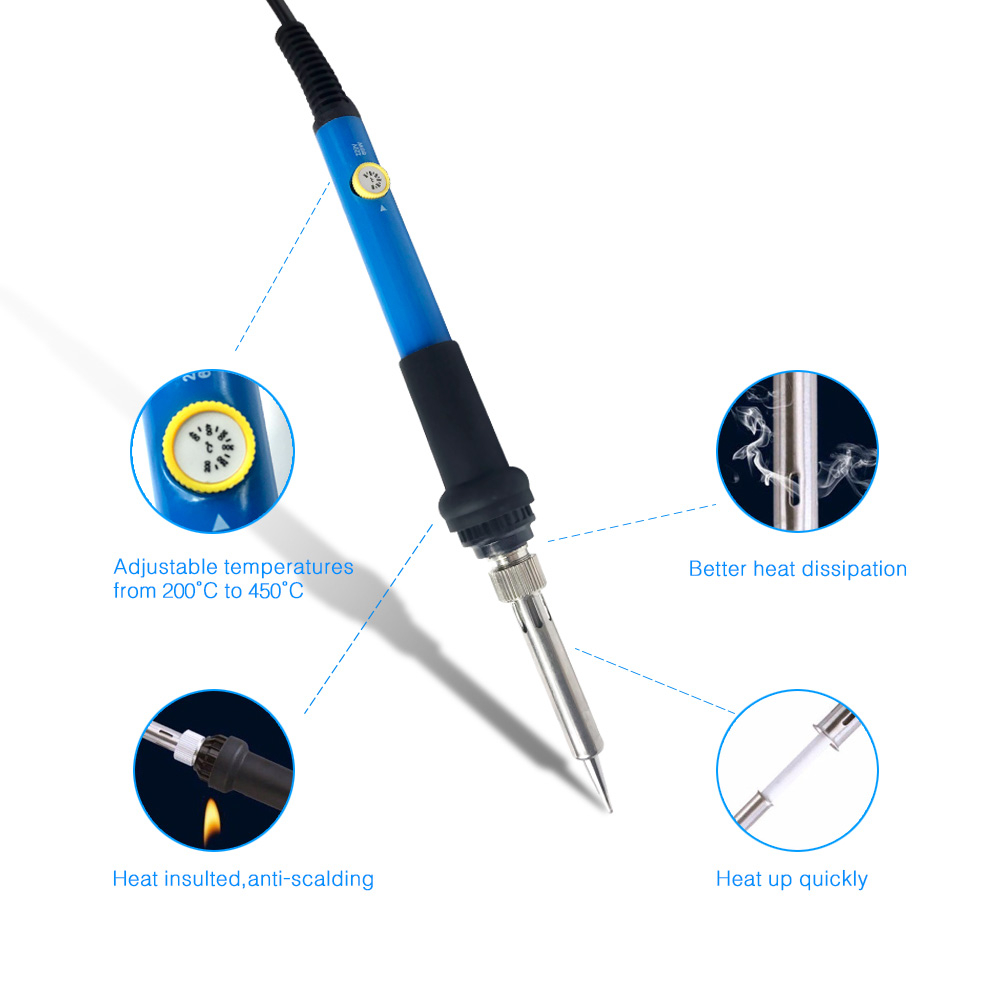 60W Soldering Iron Electric 22 - Diy Electronics Bench ulasan dan harga