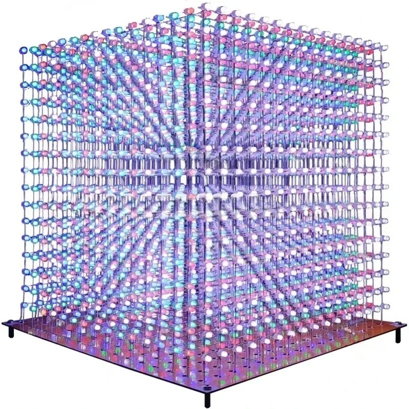 3 D16mini Light Cube Kit 16x16 - Diy Electronic ulasan dan harga