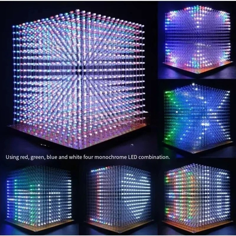 3 D16mini Light Cube Kit 16x16 - Diy Electronic ulasan dan harga