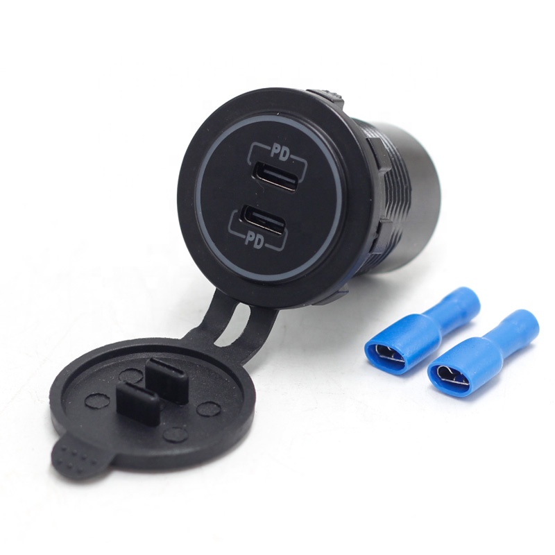 12V USB C Car Chargers Socket  - Diy Marine Electronics ulasan dan harga