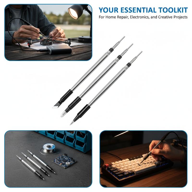 3Pcs Mini Soldering Iron Repla - Diy Electronics Bench ulasan dan harga