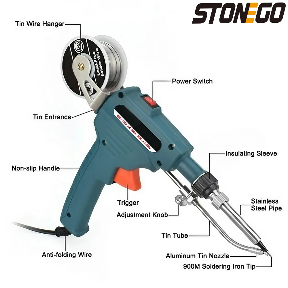 Electric Soldering Iron Gun Ki - Diy Electronics Bench ulasan dan harga