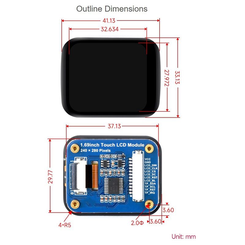 Exquisite-1.69Inch Round LCD D - I2C Lcd Display ulasan dan harga