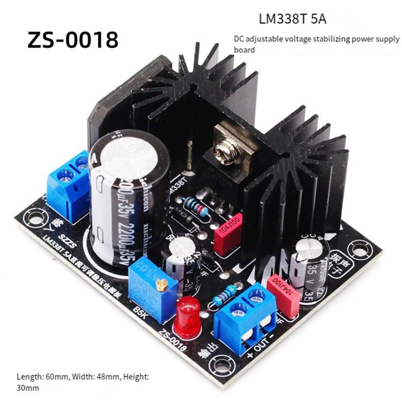 LM338 5A Output Adjustable Lin - Diy Electronics Supplies ulasan dan harga