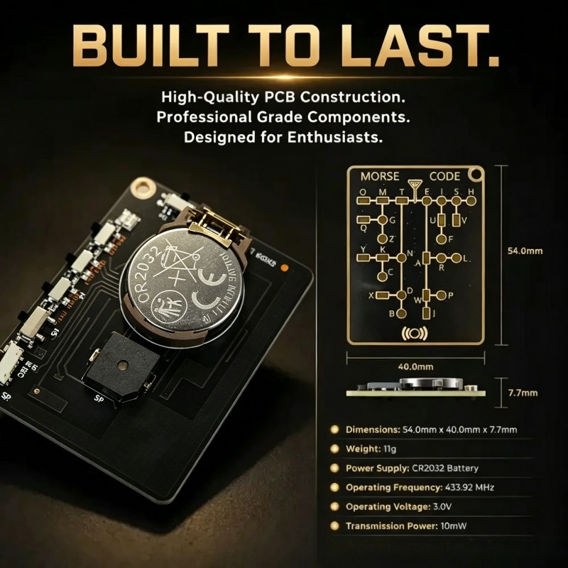 Morse Code Trainer Card Pro Le - Diy Electronics Projects For Adults ulasan dan harga
