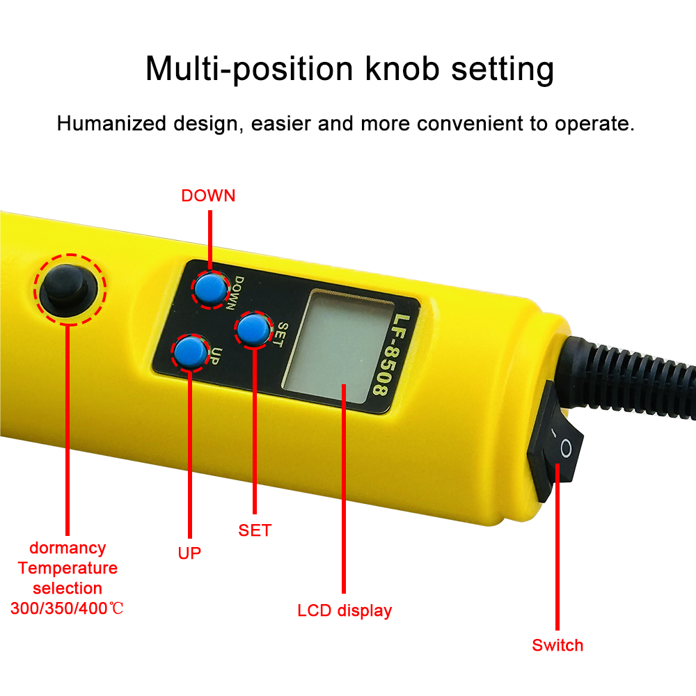 LCD Digital Heat Hot Air Gun D - Smd Solder Paste ulasan dan harga
