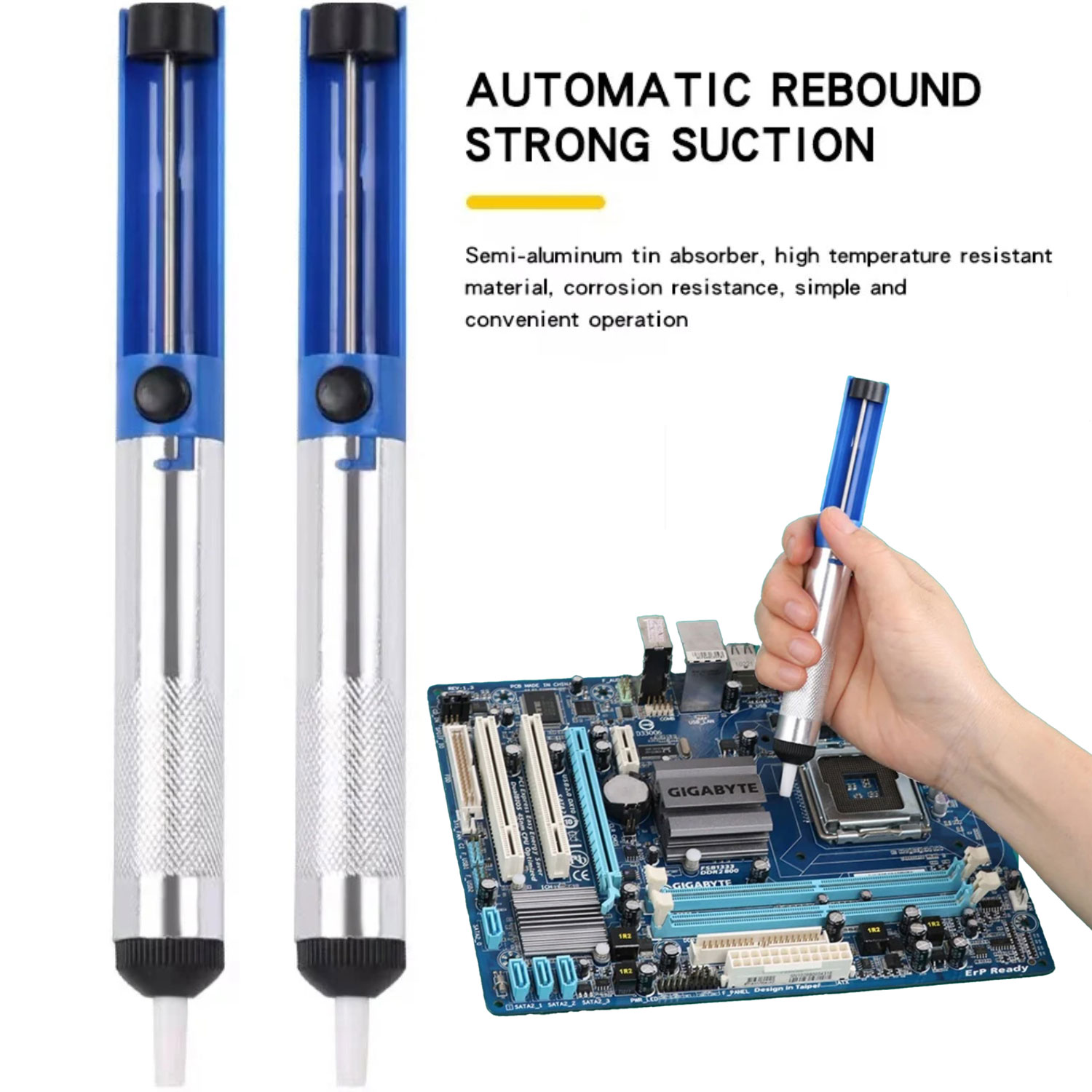 Aluminum Metal Desoldering Pum - Desoldering Pump Solder ulasan dan harga