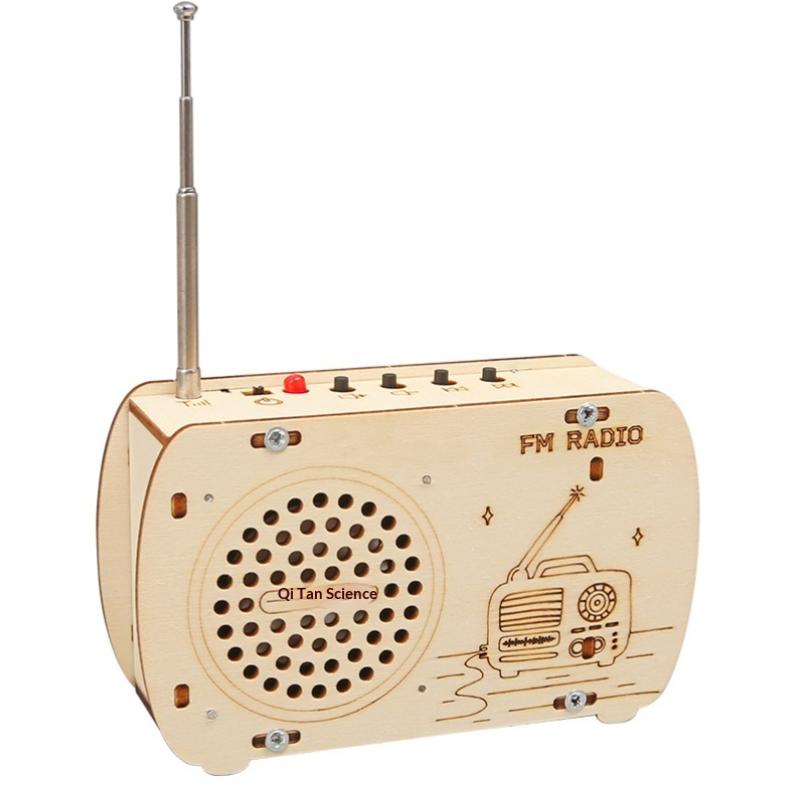 【BS】DIY Wooden FM Radio Kit Vi - Diy Electronics Projects For Kids ulasan dan harga