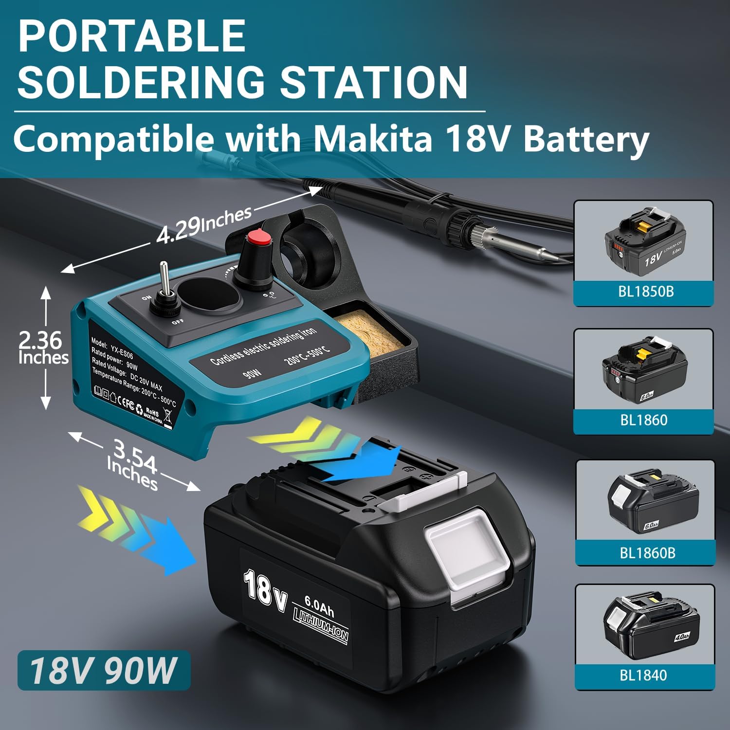90W LED Digital Cordless Solde - Soldering Iron Kit ulasan dan harga