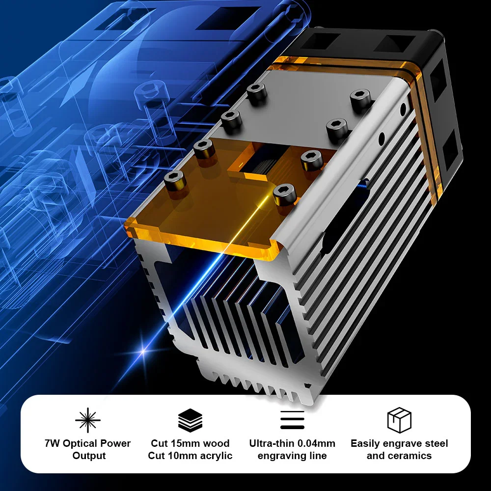 NEJE 7W Diode Laser Engraver C - Diy Lightsaber Electronics ulasan dan harga