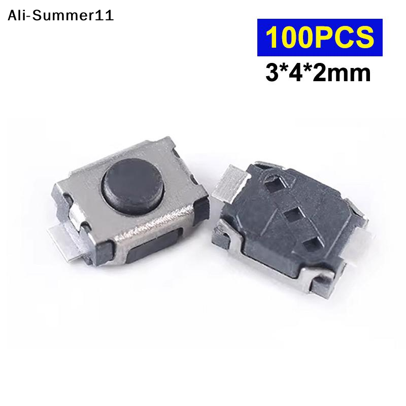 【Mm】100Pcs 3*4*2MM Micro Switc - Push Button Tactile ulasan dan harga