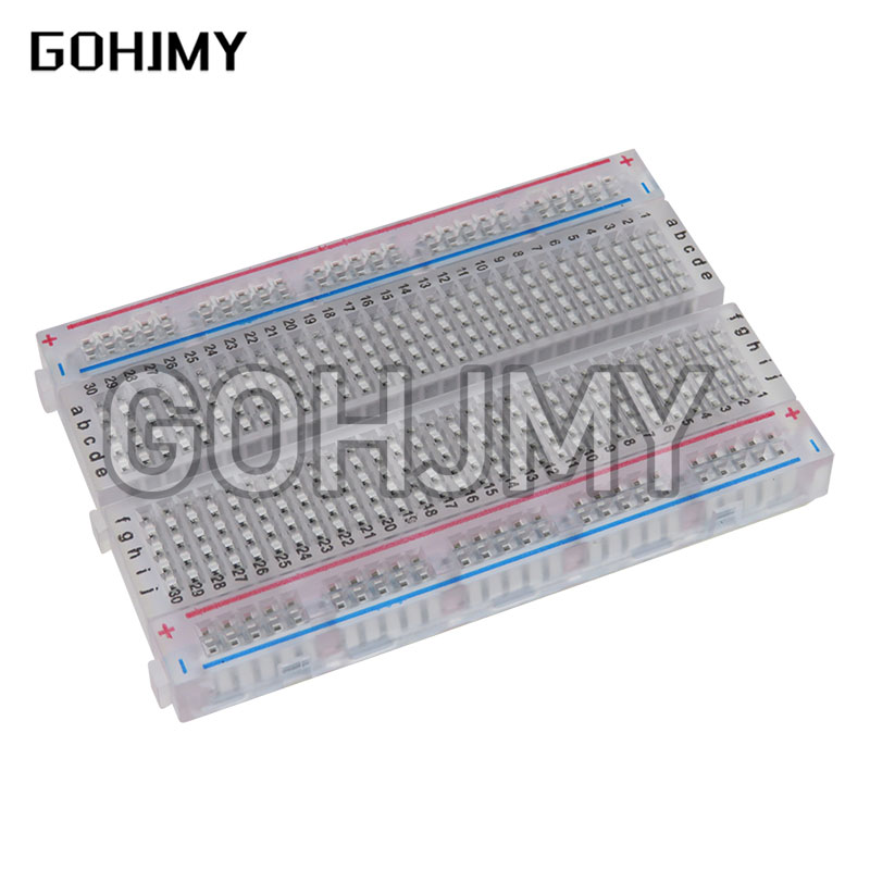 10pcs Transparent mini bread b - Diy Electronics Breadboard ulasan dan harga