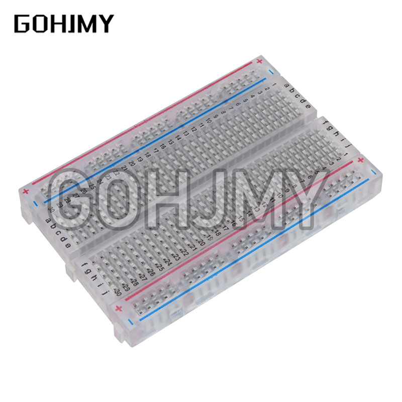10pcs Transparent mini bread b - Diy Electronics Breadboard ulasan dan harga