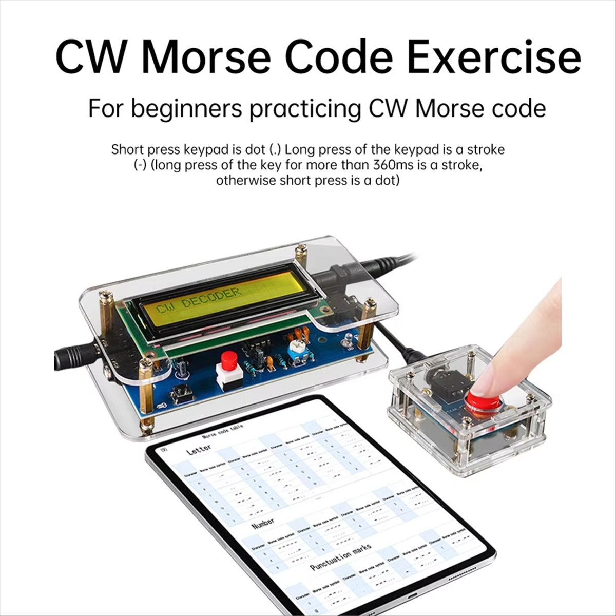 HDL DC9V CW Morse Code Decoder - Diy Electronics Audio ulasan dan harga
