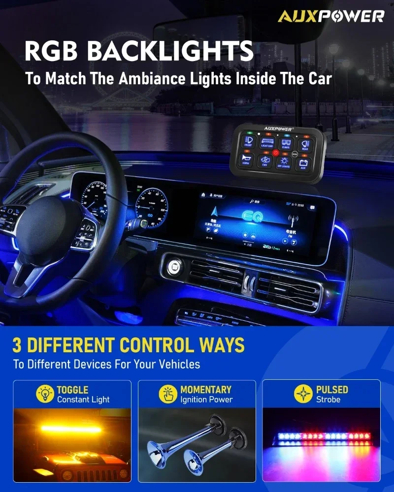 RGB Lights On-Off Control Swit - Diy Marine Electronics ulasan dan harga