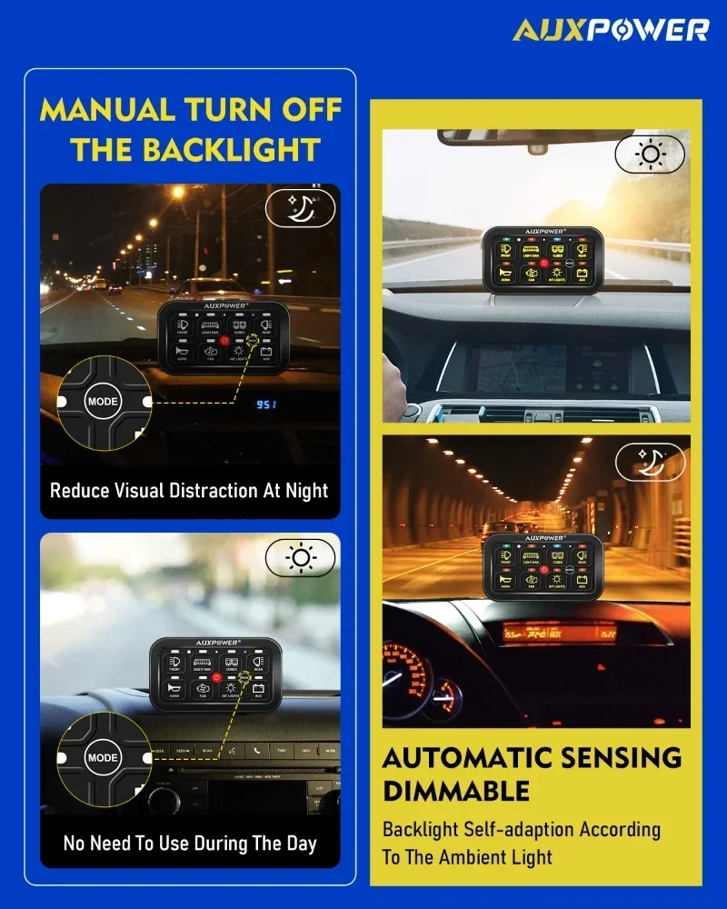 RGB Lights On-Off Control Swit - Diy Marine Electronics ulasan dan harga