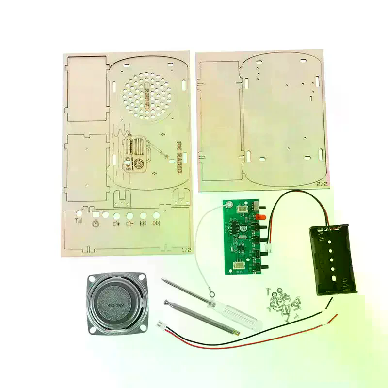 /Cna/DIY Wooden FM Radio Kit V - Diy Electronics Projects For Kids ulasan dan harga