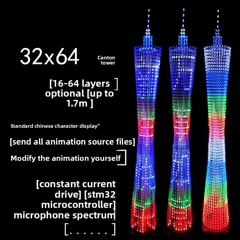64 Layers Canton Tower DIY Ele - Diy Electronics Supplies ulasan dan harga