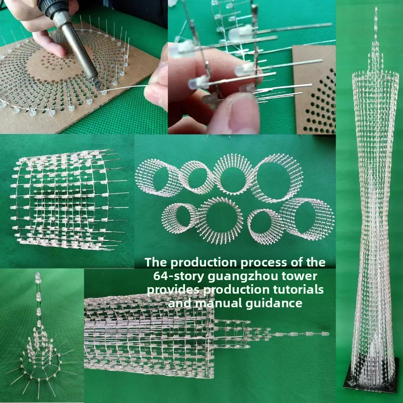 64 Layers Canton Tower DIY Ele - Diy Electronics Supplies ulasan dan harga