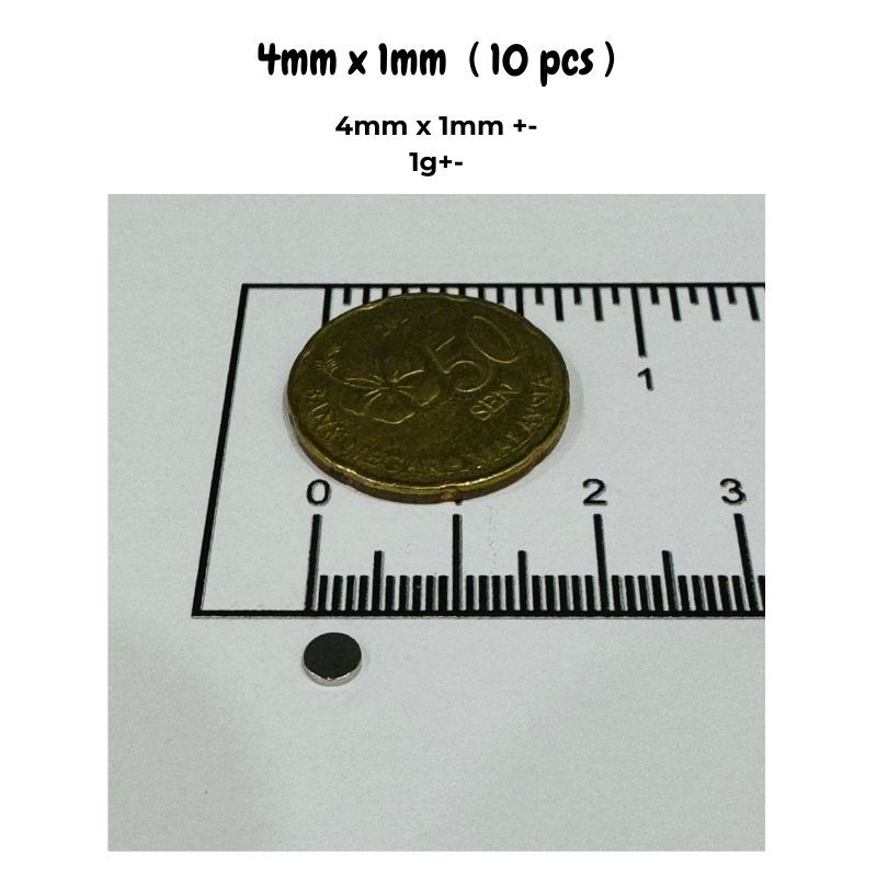 20/50pcs 4x1mm & 5x2mm Magnets - Diy Electronics Supplies ulasan dan harga