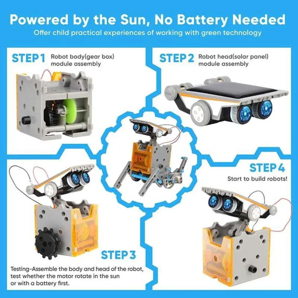 13 in 1 Solar Powered Robot Sc - Diy Electronics Supplies ulasan dan harga