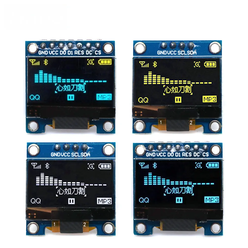 High-Contrast 0.96-Inch OLED D - I2C Lcd Display ulasan dan harga