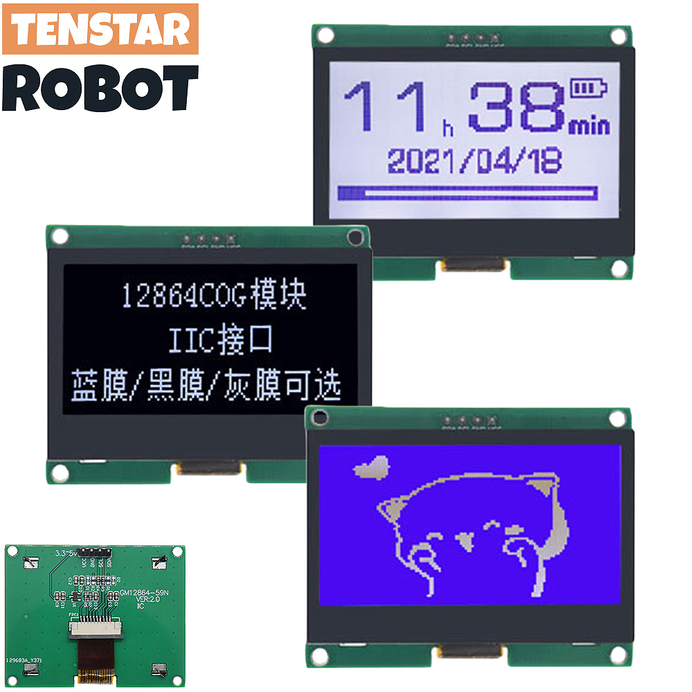 TENSTAR 12864-59N IIC 4P LCD M - I2C Lcd Display ulasan dan harga