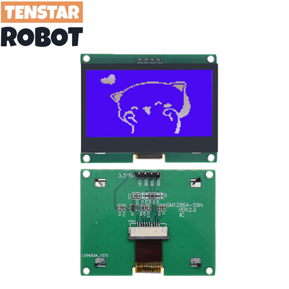 TENSTAR 12864-59N IIC 4P LCD M - I2C Lcd Display ulasan dan harga