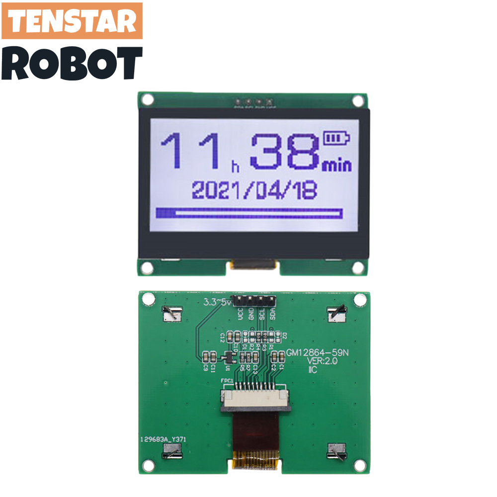 TENSTAR 12864-59N IIC 4P LCD M - I2C Lcd Display ulasan dan harga
